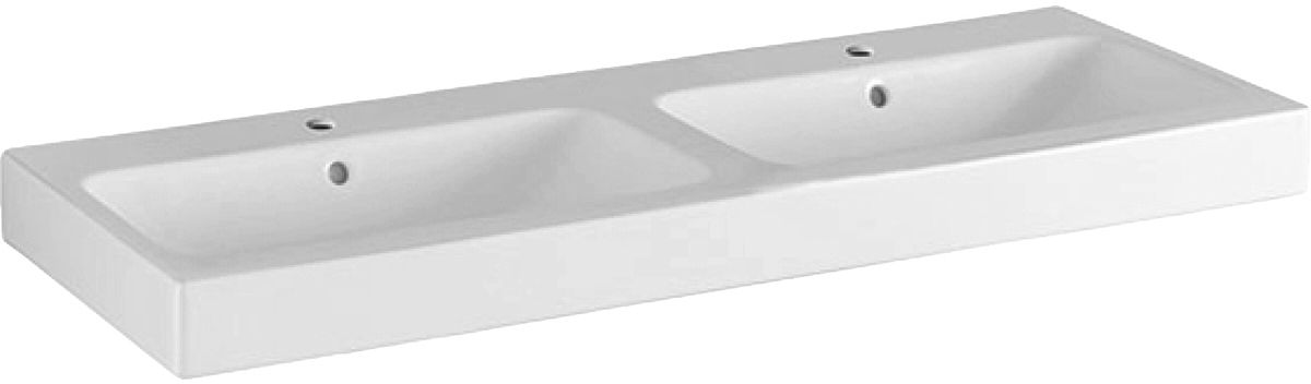 Geberit iCon Waschbecken 120x48.5 cm rechteckig Klassisch-Möbel weiß 124120000