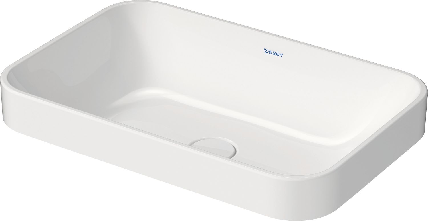 Duravit Happy D.2 Waschbecken 60x40 cm rechteckig Aufsatzwaschbecken weiß 2359600000