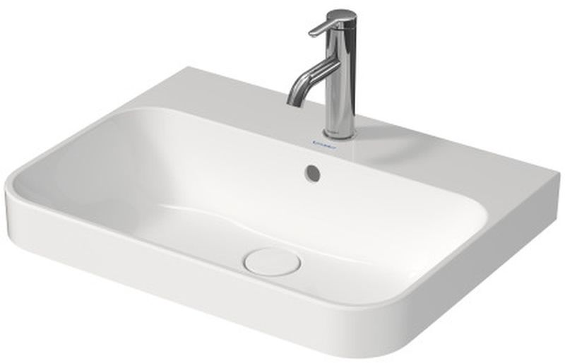 Duravit Happy D.2 Waschbecken 60x46 cm rechteckig Aufsatzwaschbecken weiß 2360600000