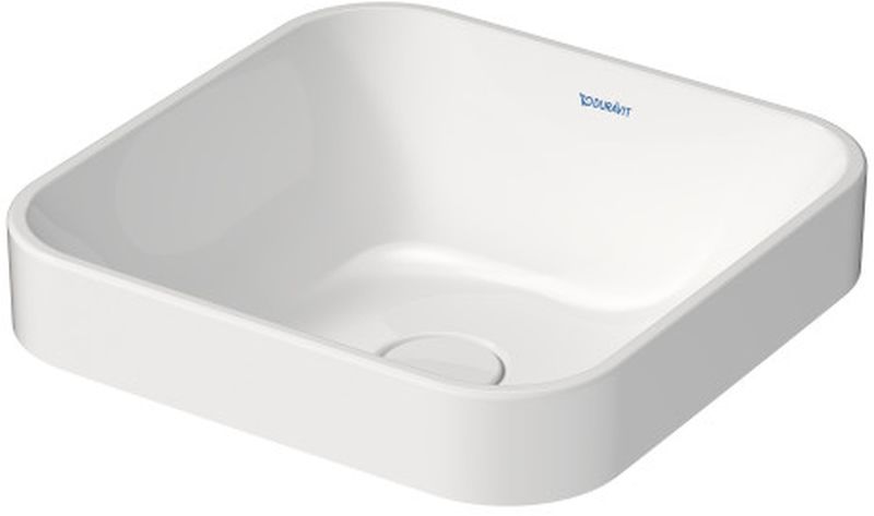 Duravit Happy D.2 Waschbecken 40x40 cm quadratisch Aufsatzwaschbecken weiß 2359400000