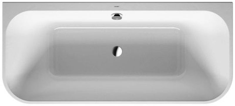 Duravit Happy D.2 Wandmontierte Badewanne 180x80 cm rechteckig weiß 700451800000000