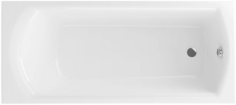 Excellent Lamia Slim Rechteckige Badewanne 160x75 cm weiß WAEX.LAM16WHS