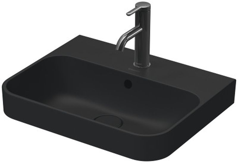 Duravit Happy D.2 Waschbecken 50x40 cm rechteckig Aufsatzwaschbecken anthrazit 2360501300