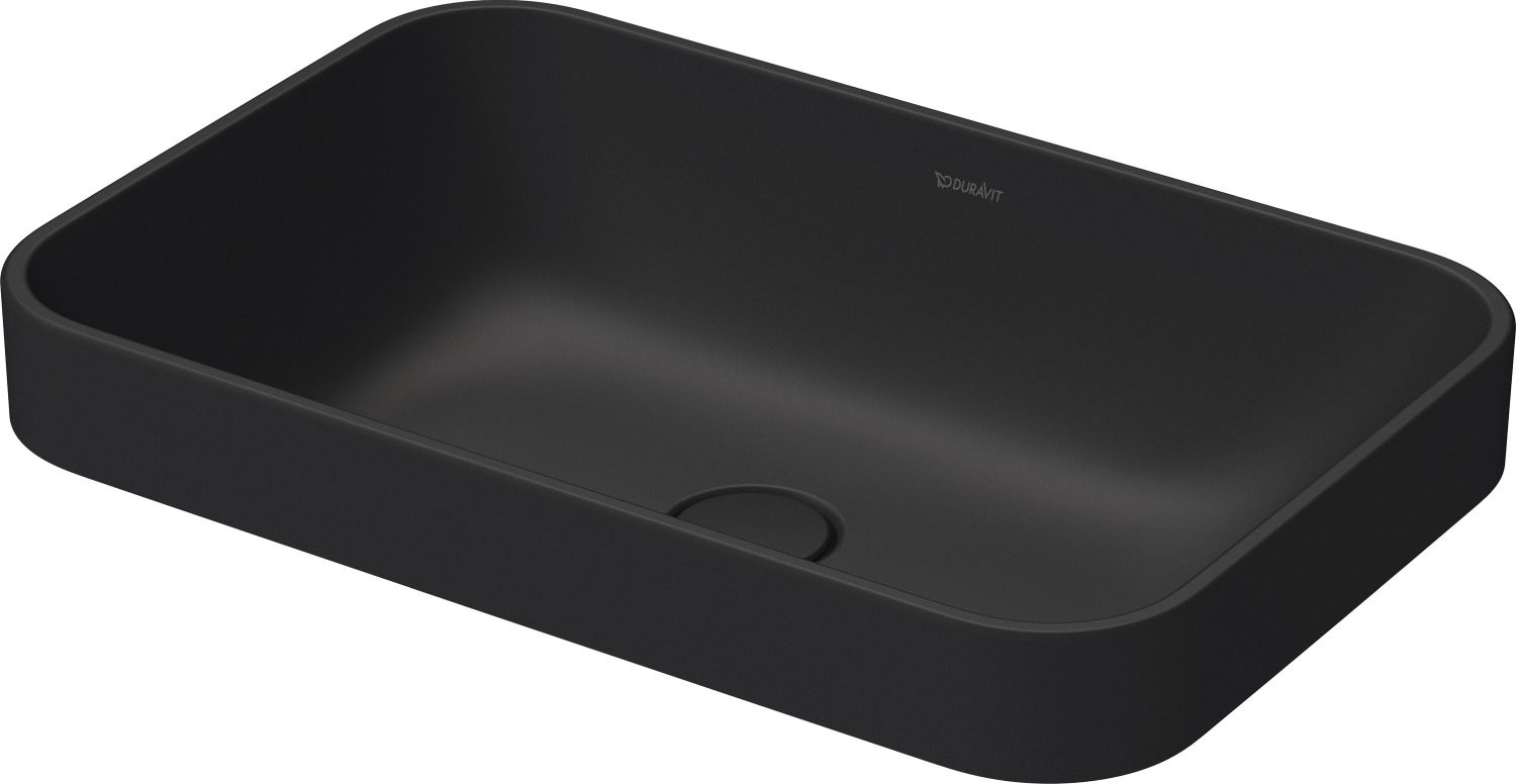 Duravit Happy D.2 Waschbecken 60x40 cm rechteckig Aufsatzwaschbecken anthrazit 2359601300