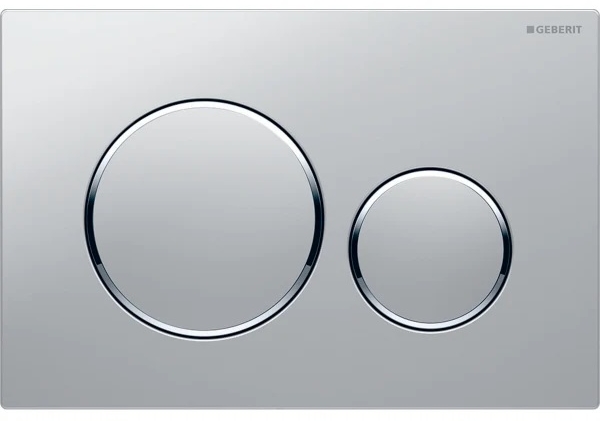 Geberit Sigma Betätigungsplatte für Toilette glänzender Chrom-mattchrom 115.882.JQ.1