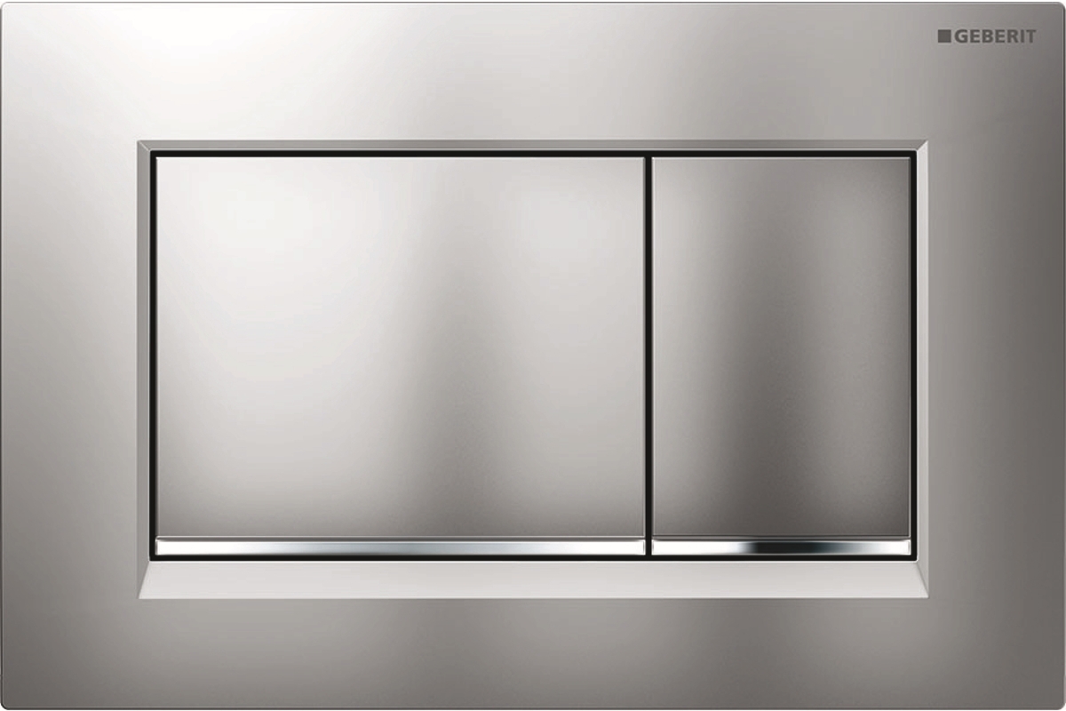 Geberit Sigma20 Betätigungsplatte für Toilette glänzender Chrom-mattchrom 115.883.JQ.1