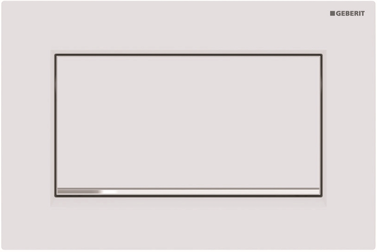 Geberit Sigma10 1M Betätigungsplatte für Toilette glänzender Chrom-weiß 115.893.JT.1