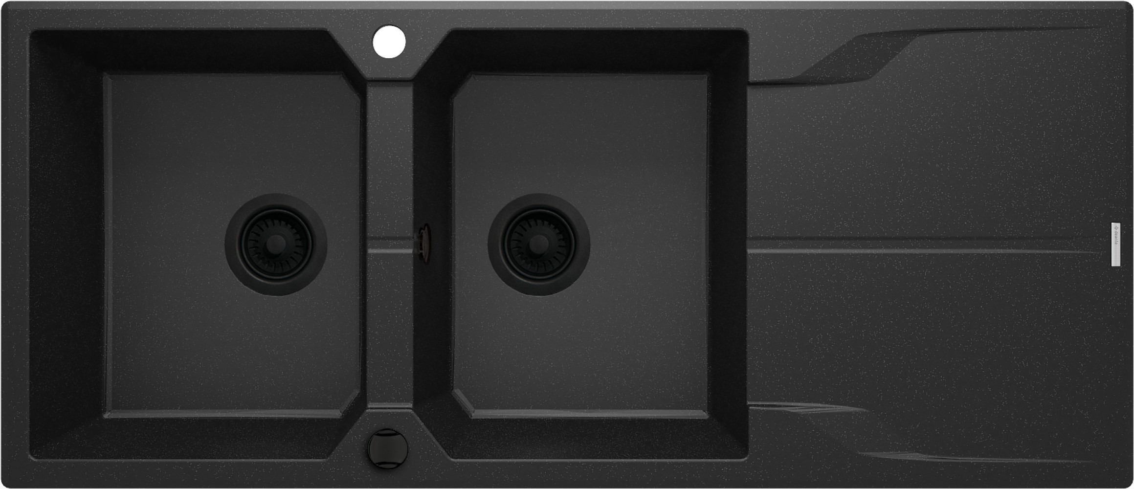 Deante Andante Granitspüle 116x50 cm grau/graphit/onyx ZQN_G213
