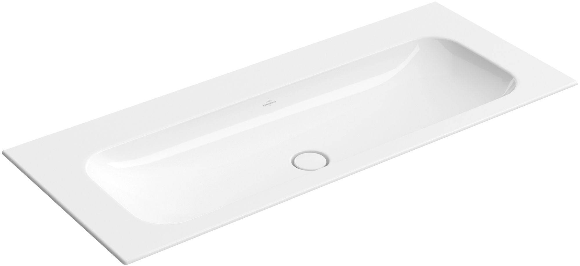 Villeroy & Boch Finion Waschbecken 120x50 cm rechteckig Möbel weiß 4164C3R1