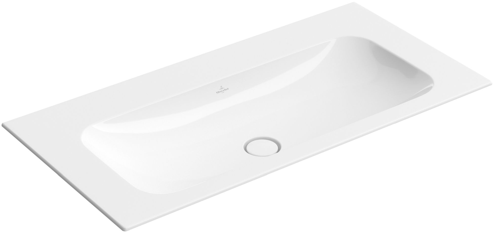 Villeroy & Boch Finion Waschbecken 100x50 cm rechteckig Möbel weiß 4164A3R1