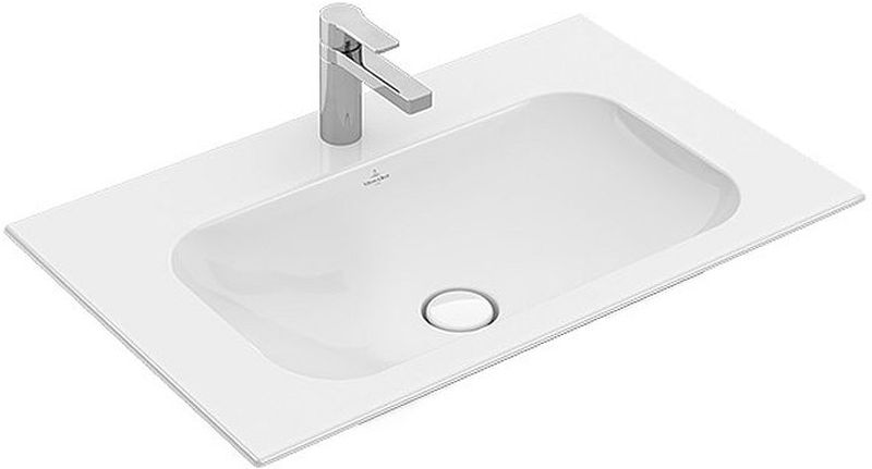 Villeroy & Boch Finion Waschbecken 80x50 cm rechteckig Möbel weiß 416484R1