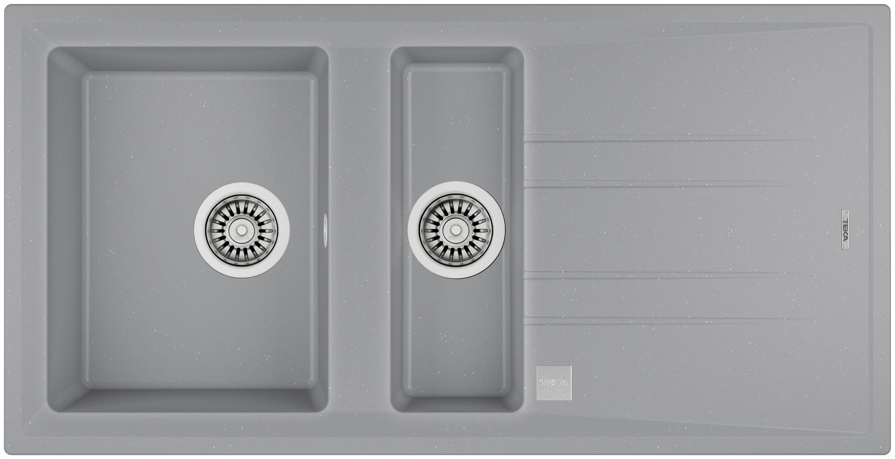 Teka Stone tegranit-spüle 100x51 cm grau/graphit/onyx 115360007