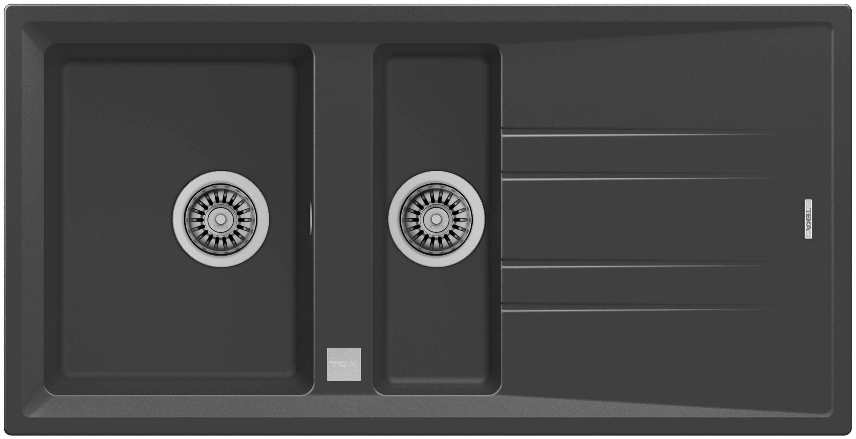 Teka Stone Tegranit-Spüle 100x51 cm grau/graphit/onyx 115360013