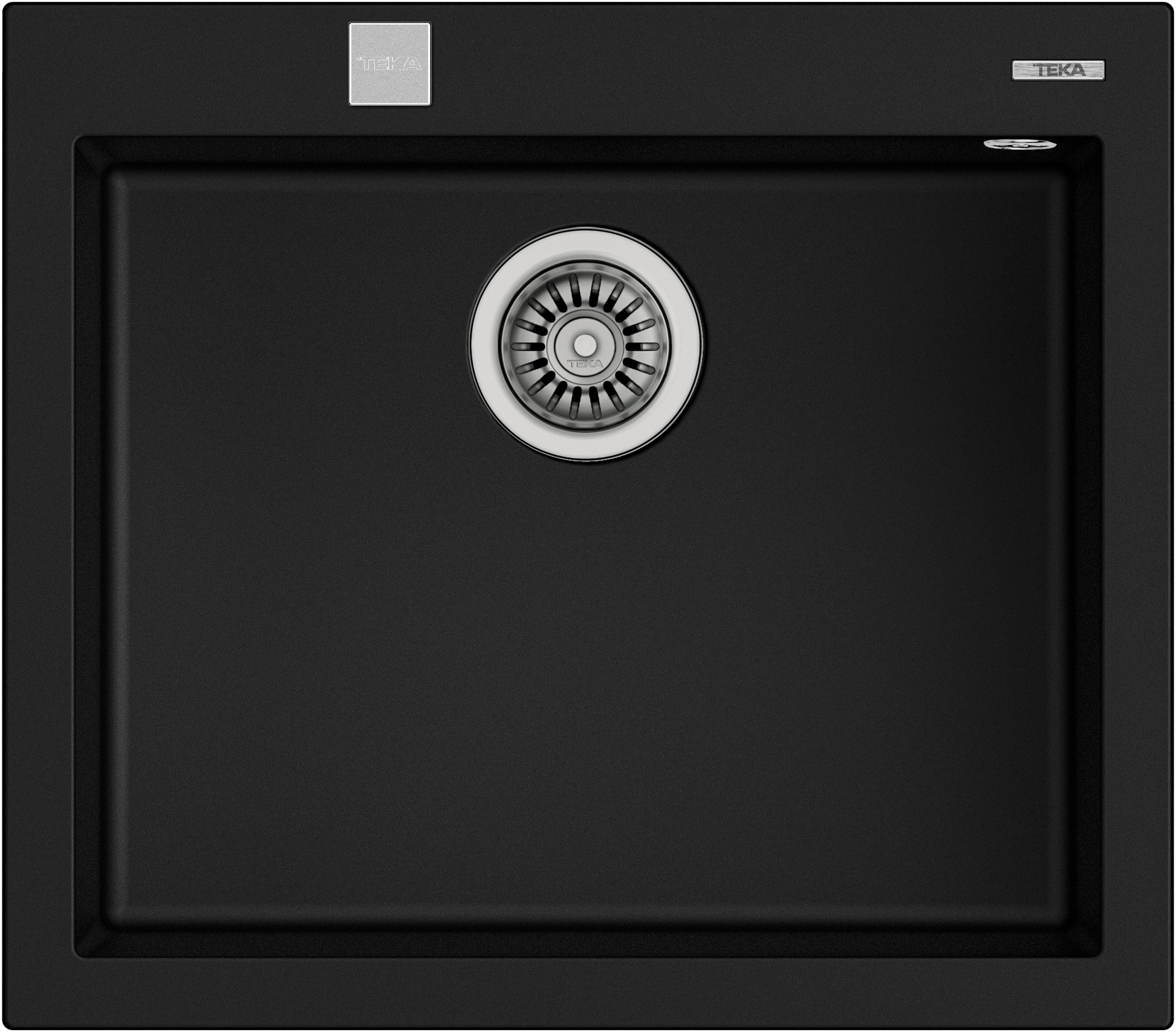 Teka Forsquare tegranit-spüle 57x50 cm schwarz 115230005