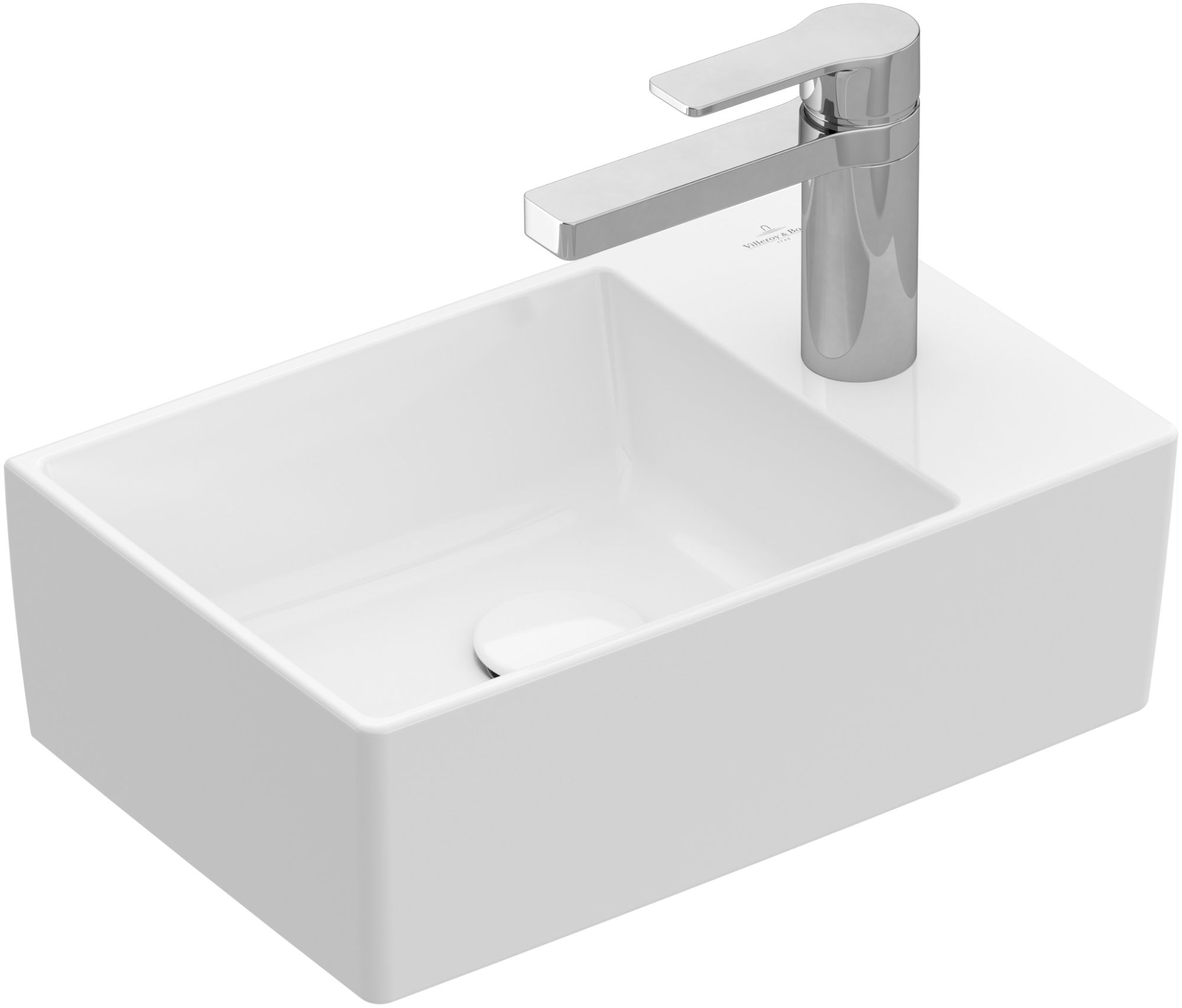 Villeroy & Boch Memento 2.0 Waschbecken 40x26 cm rechteckig Aufsatzwaschbecken weiß 43234G01