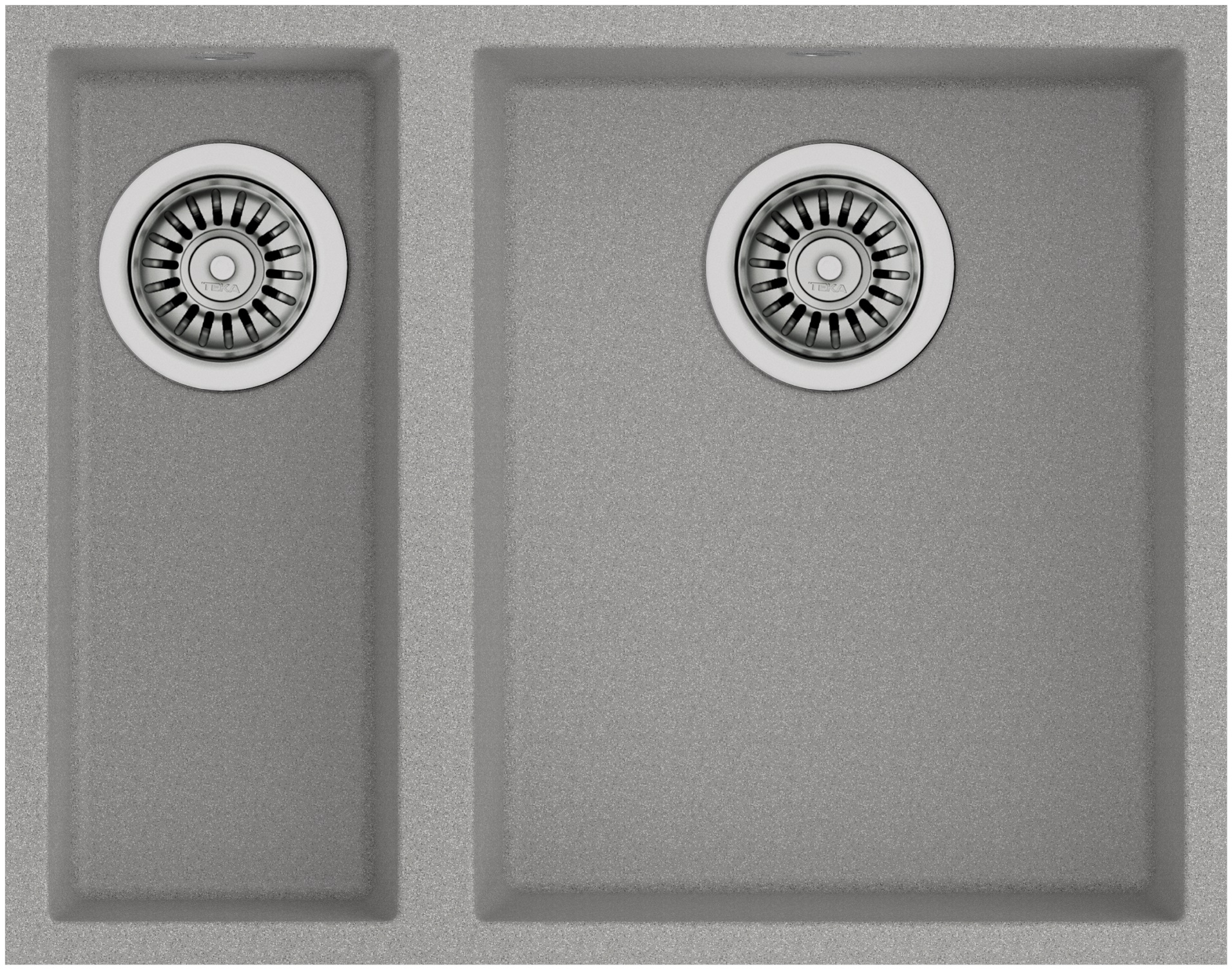 Teka Square tegranit-spüle 56x44 cm grau/graphit/onyx 115260030