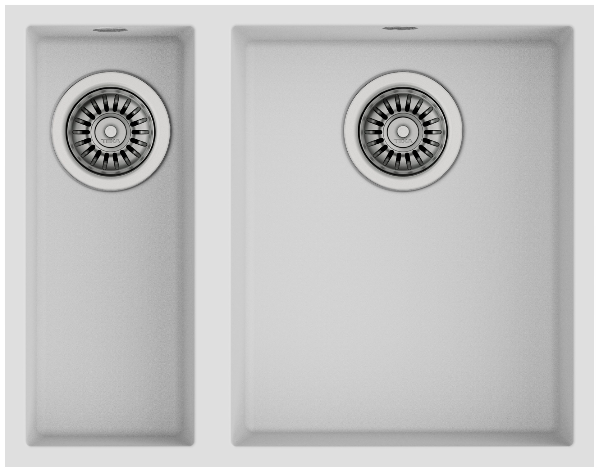 Teka Square tegranit-spüle 56x44 cm weiß 115260033