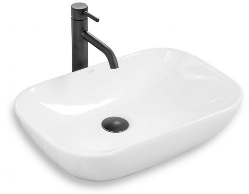 Rea Claudia Waschbecken 51x34 cm oval Aufsatzwaschbecken weiß REA-U6644