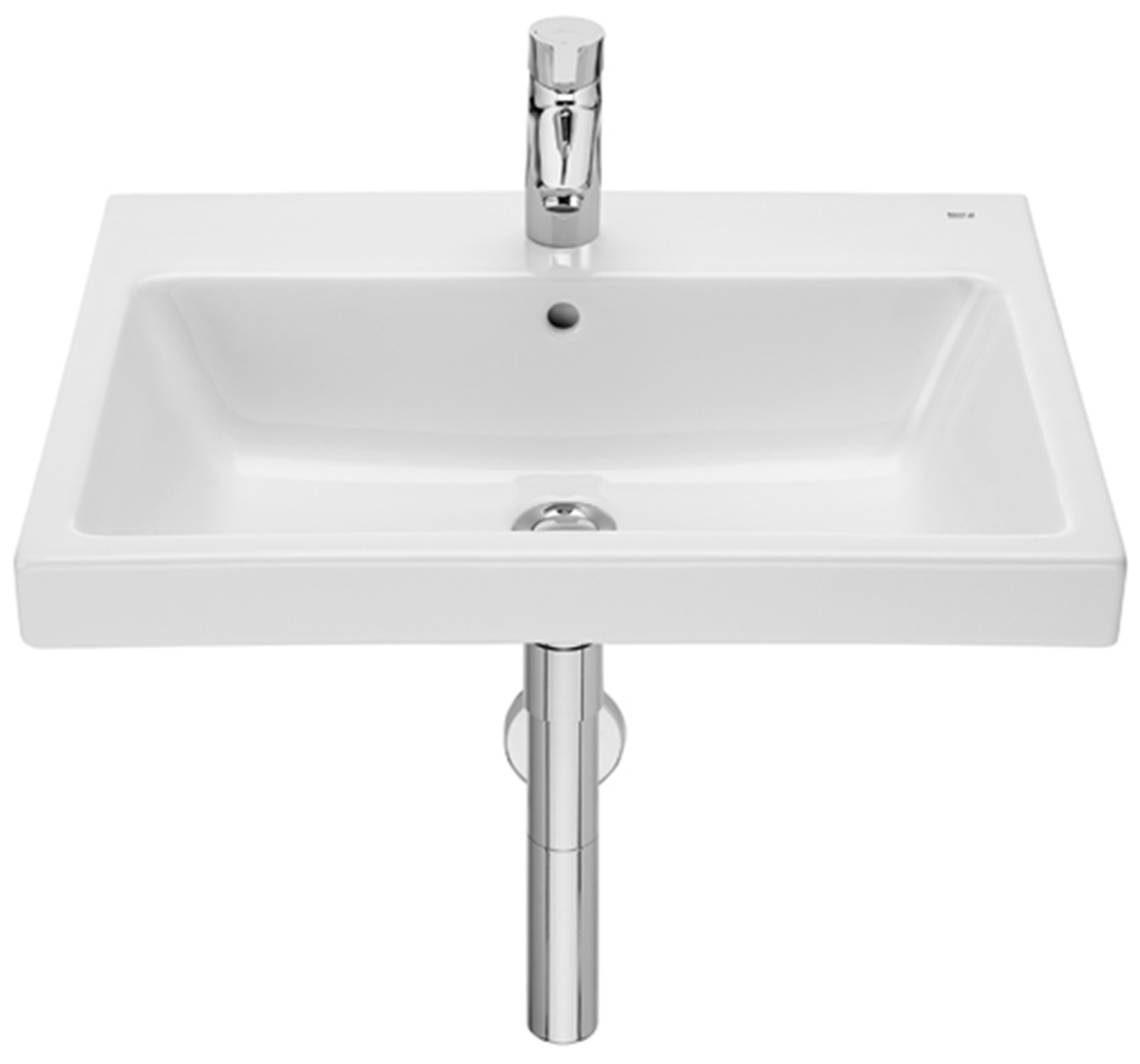 Roca Gap Waschbecken 60x46 cm rechteckig Klassisch weiß A3270M1000