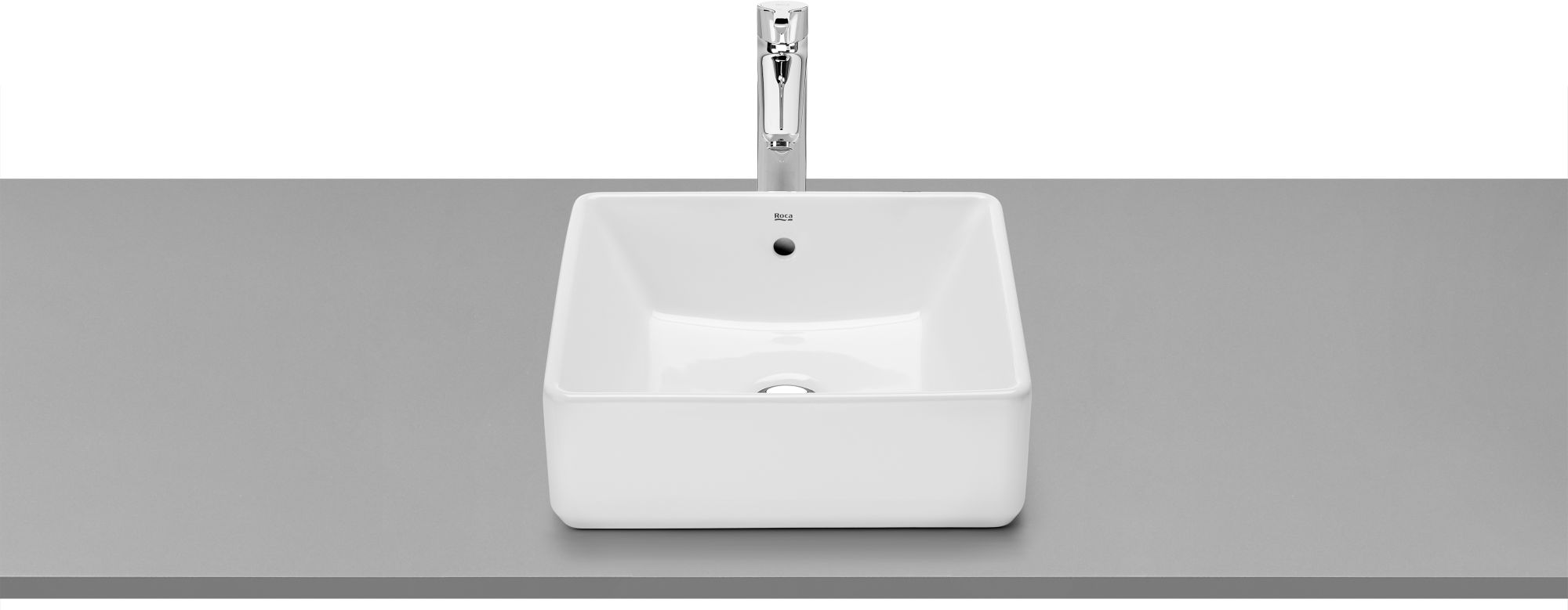 Roca Gap Waschbecken 39x37 cm rechteckig Aufsatzwaschbecken weiß A3270ML000