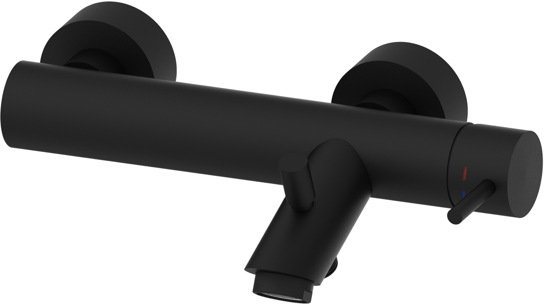 Paffoni Light badewannen- und duscharmatur Wand schwarz LIG022NO