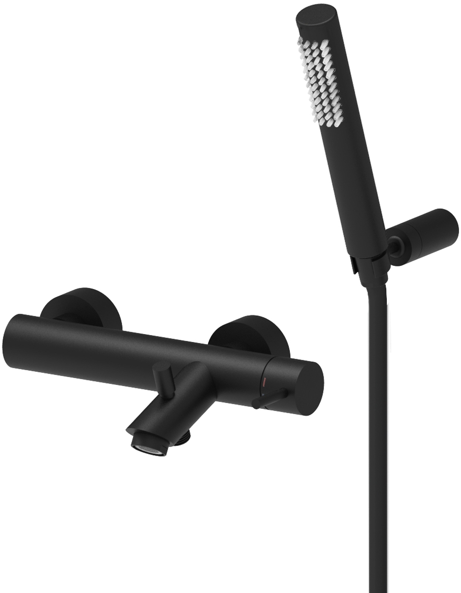 Paffoni Light badewannen- und duscharmatur Wand schwarz LIG023NO