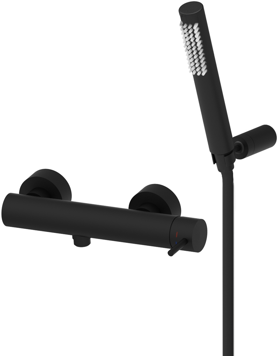 Paffoni Light duschbatterie Wand schwarz LIG168DNO