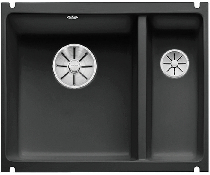 Blanco Subline 350/150-U Keramikspüle 56.7x45.6 cm schwarz 523747