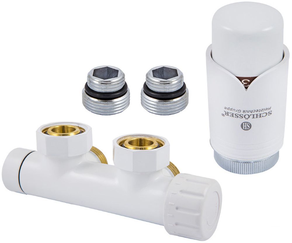 Schlosser Thermostatset weiß 602100001