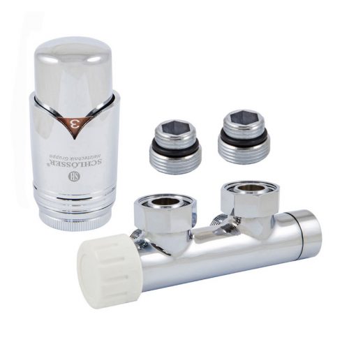 Schlosser Thermostatkopf weiß 602100003