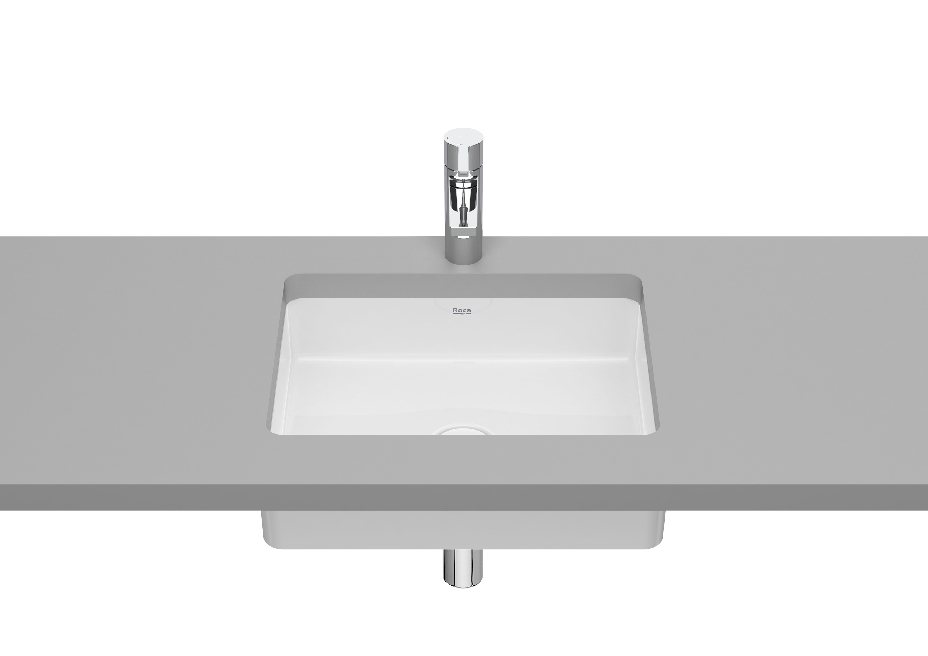 Roca Inspira Waschbecken 43x32.5 cm rechteckig Unterbauwaschbecken weiß A327536000