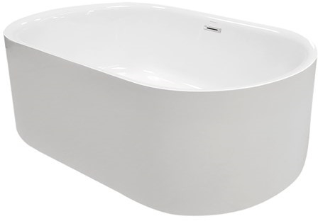Kerasan Nolita Freistehende Badewanne 145x78 cm oval weiß 535001