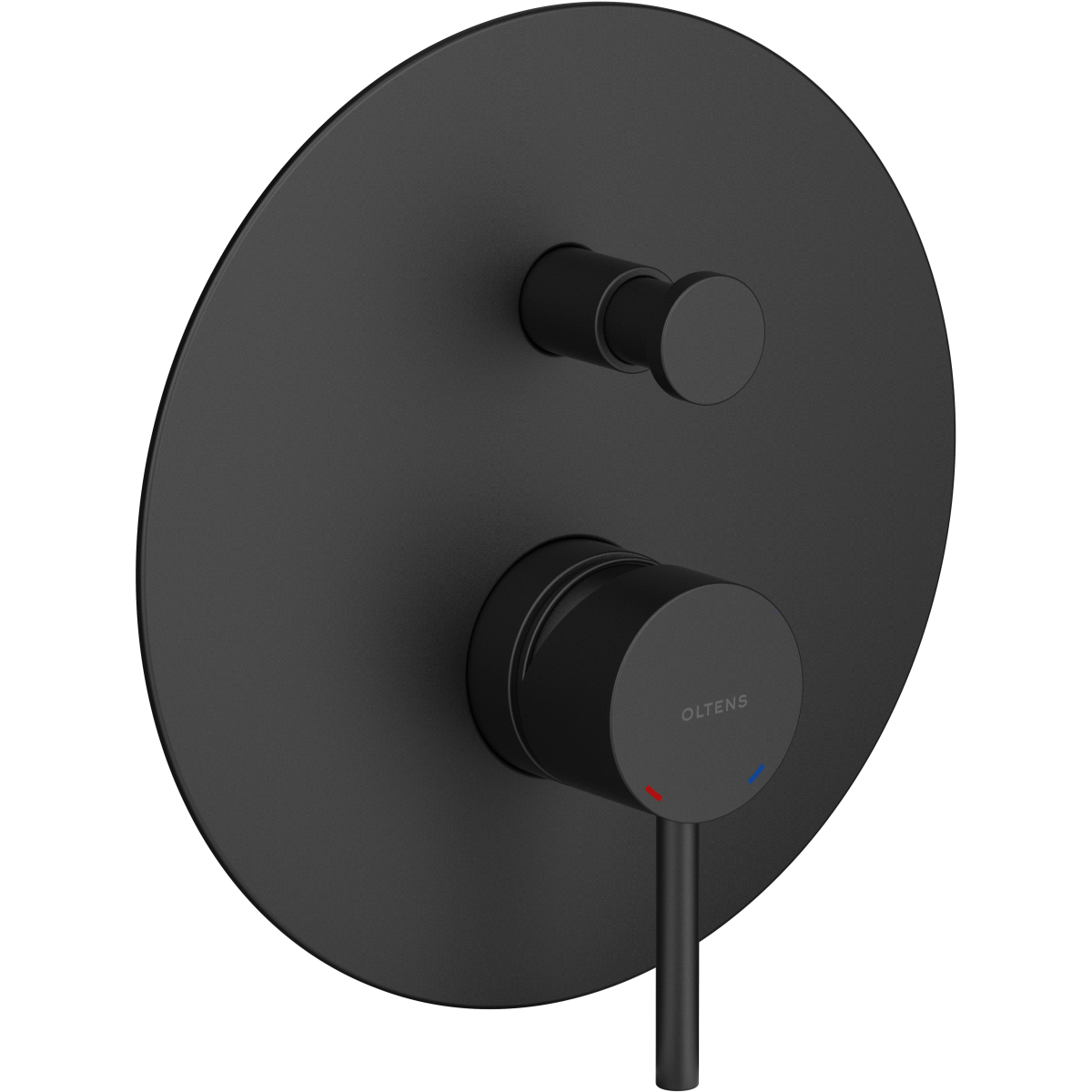 Oltens Molle Badewannen- und Duscharmatur Unterputz schwarze Matte 34100300