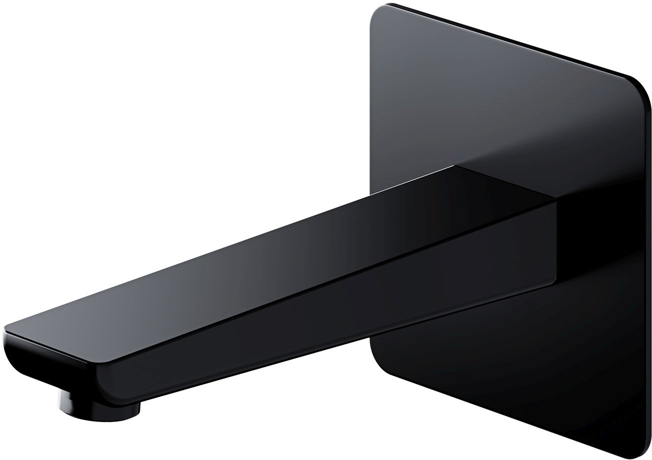 Omnires Parma Auslauf für Badewannenarmatur für Badewanne schwarz WDPARMABL