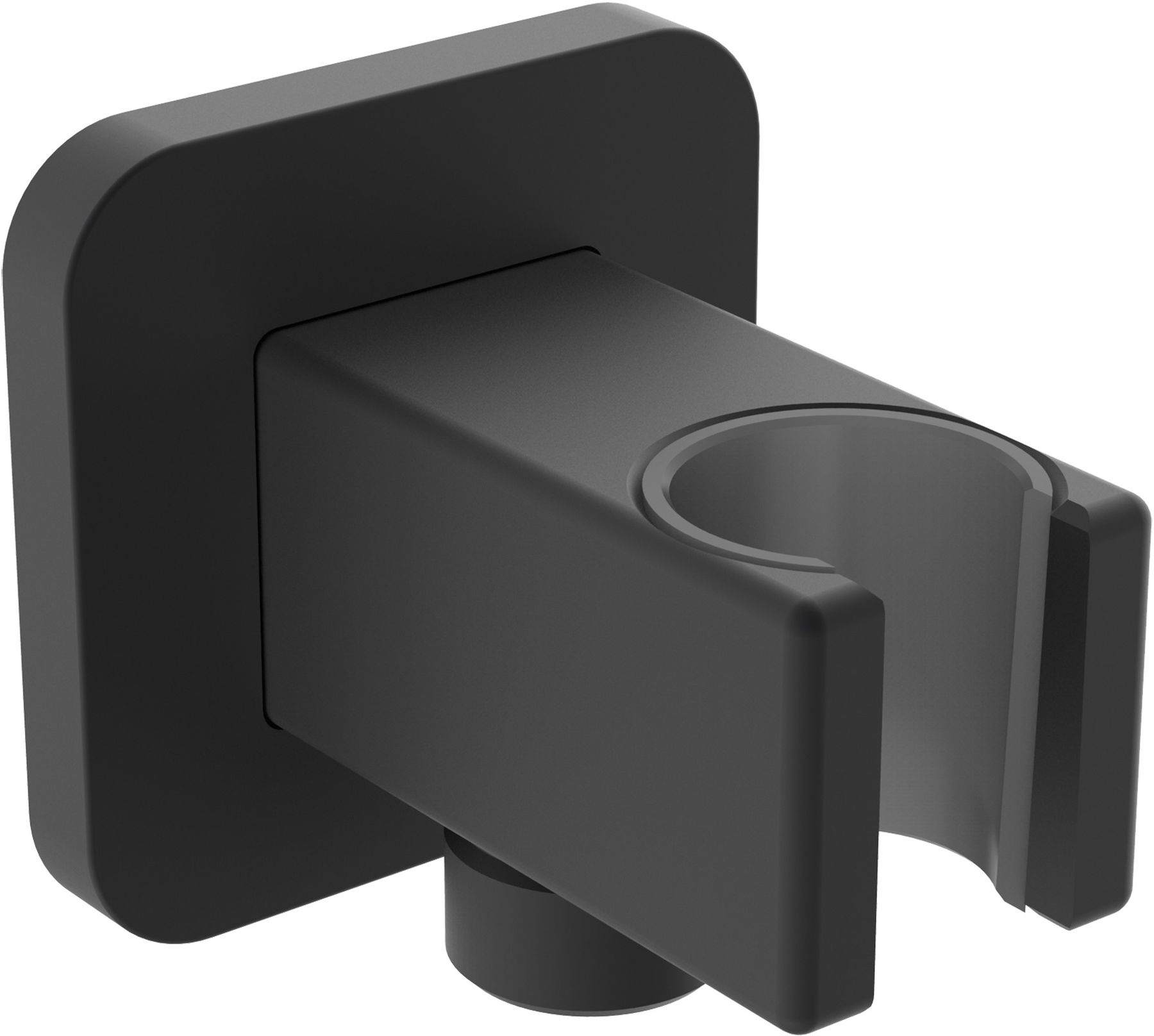 Omnires Winkelanschluss mit Griff schwarz 8815BL