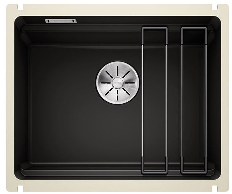 Blanco Etagon 500-U Keramikspüle 54x45.6 cm schwarz 525155