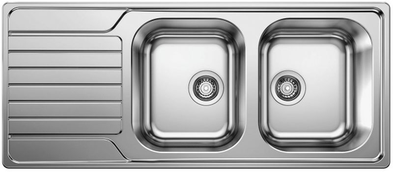 Blanco Dinas 8 S Stahlspüle 116x50 cm stahl 523376