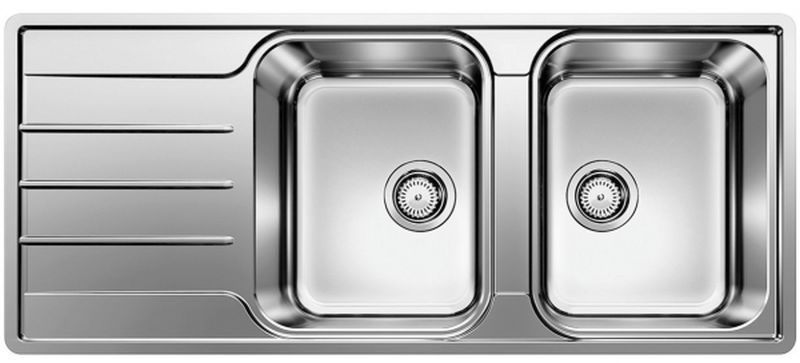Blanco Lemis 8 S-IF Stahlspüle 116x50 cm stahl 523036