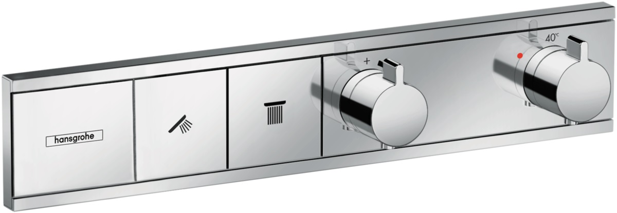 Hansgrohe RainSelect Badewannen- und Duscharmatur Unterputz mit Thermostat chrom 15380000