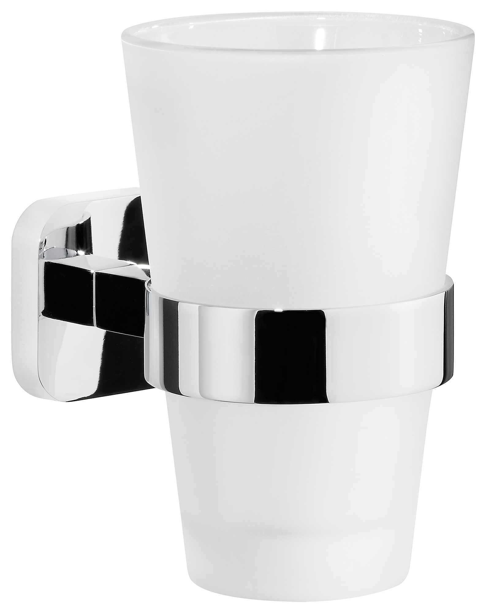 Tesa Elegaant Zahnputzbecher weiß-chrom 40443-00000-00