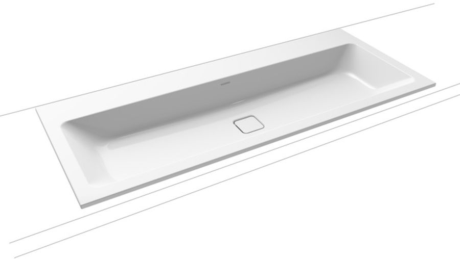 Kaldewei Cono Waschbecken 120x50 cm rechteckig Einbauwaschbecken weiß 901806043001