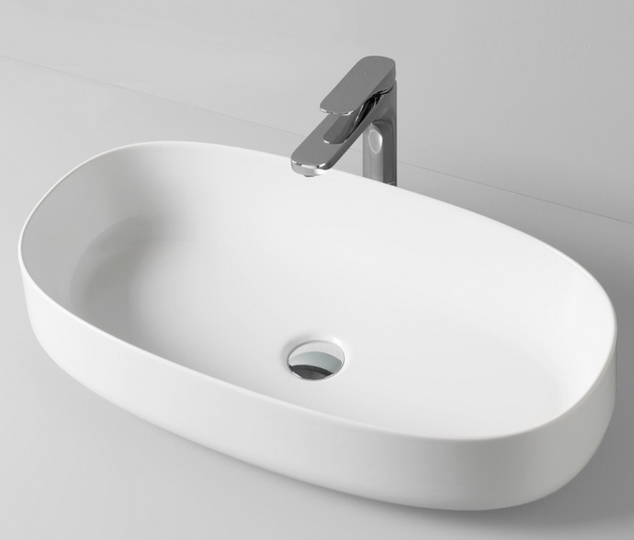 Art Ceram Cognac Waschbecken 68x35 cm oval Aufsatzwaschbecken schwarz COL00503;00