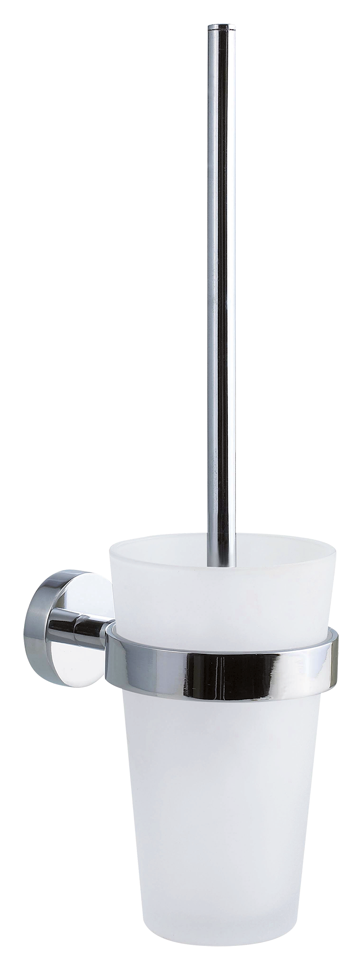 Tesa Smooz Klobürste aufklebbar chrom-glas 40316-00000-00