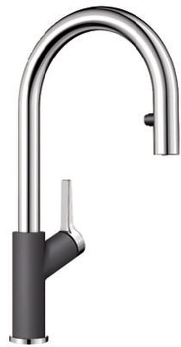 Blanco Carena-S Vario Küchenarmatur Stehend chrom-grafit/grau 521359