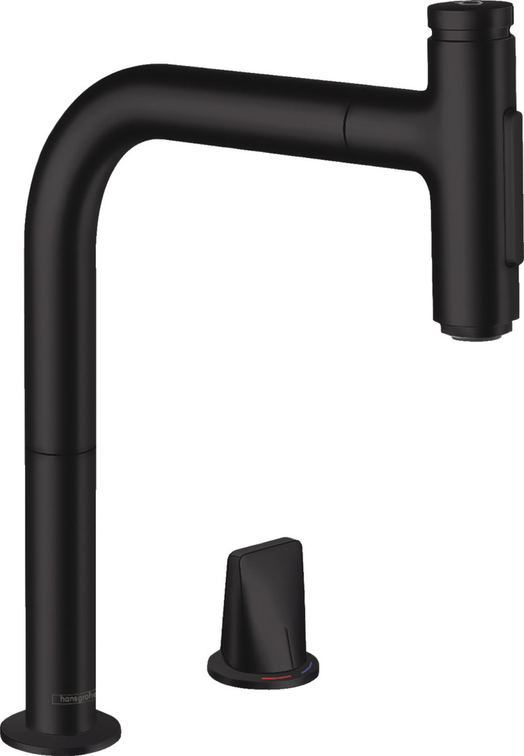 Hansgrohe Metris Select M71 Küchenarmatur Stehend schwarz 73818670