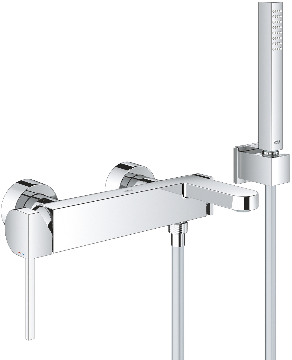 Grohe Plus Badewannen- und Duscharmatur Wandmontage StarLight Chrome 33547003