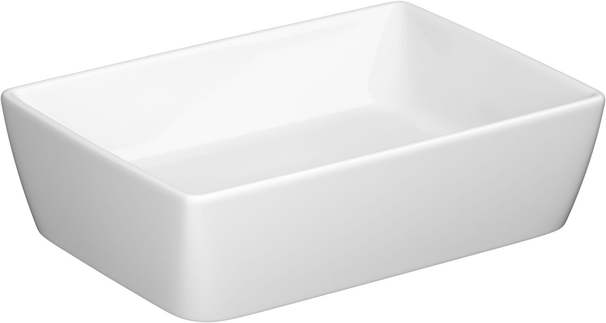 Cersanit City Waschbecken 50.5x35.5 cm rechteckig Aufsatzwaschbecken weiß K35-048