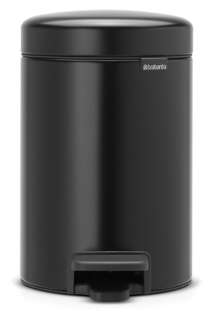 Brabantia NewIcon Papierkorb 3 l schwarz 113321