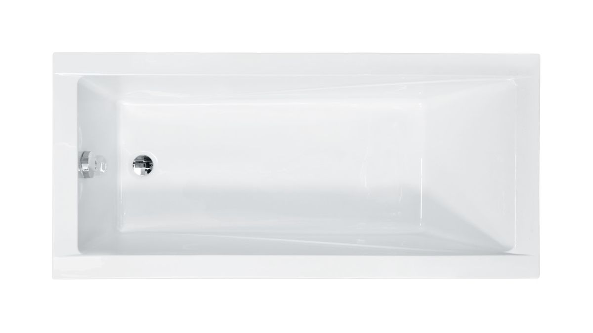 Besco Modern Rechteckige Badewanne 179x80 cm weiß #WAM-180-MO
