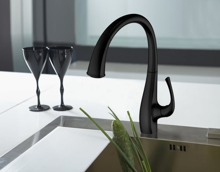 Blue Water Grasse küchenarmatur stehend schwarz 5901730615661